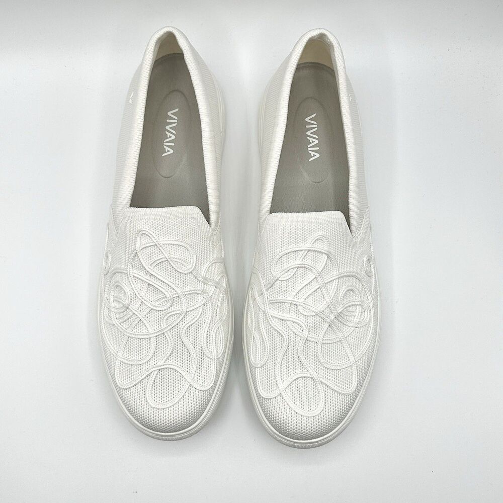 Vivaia Shoe V-Tune Sneakers Women’s 11 White Classic Slip On Comfort - Picture 4 of 11